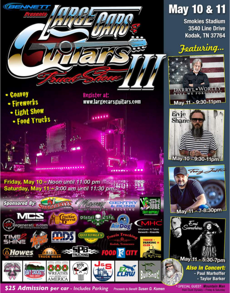 Large Cars & Guitars Trucks Show - The Truck Show List