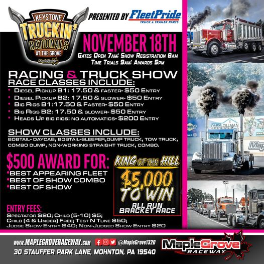 Keystone Truckin' Nationals - The Truck Show List